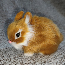 Load image into Gallery viewer, Simulation Rabbit Toy Squatting Model Home Decoration Rabbit Model Easter Rabbits Simulation Plush Toys Action Figures Kids Gift
