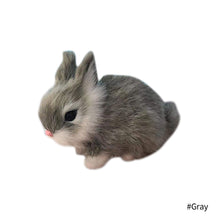 Load image into Gallery viewer, Simulation Rabbit Toy Squatting Model Home Decoration Rabbit Model Easter Rabbits Simulation Plush Toys Action Figures Kids Gift
