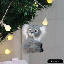 Load image into Gallery viewer, Christmas Cute Simulation Owl Squirrel Elk Cat Christmas Tree Decoration Gardening Decoration Simulation Animal Doll Pendant Kid Gift Navidad Festival
