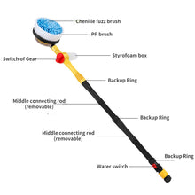 Load image into Gallery viewer, Professional Automatic Car Foam Brush Wash Kit Spray Foam Rotating Brush Portable Auto Clean Tools Switch Flow
