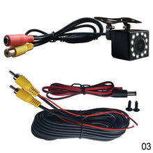Load image into Gallery viewer, 4LED/8LED/12LED Car Rear View Camera Wide Angle HD Waterproof Backup Parking Reverse
