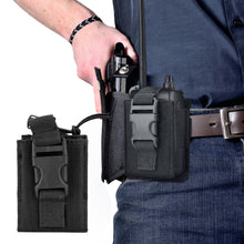 Load image into Gallery viewer, Tactical Molle Radio Walkie Talkie Pouch Waist Bag Holder Pocket Portable Interphone Holster Carry Bag Walkie-Talkie Case Holder

