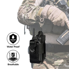 Load image into Gallery viewer, 1000D Tactical Molle Walkie Talkie Pouch Interphone Storage Bag Outdoor Molle Radio Pouch Walkie-Talkie Case Holder Molle Pouch
