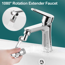 Load image into Gallery viewer, 1080° Rotation Dual Function Extender Faucet Aerator Plastic Tap Splash Filter Bubbler Nozzle Robotic Arm for Kitchen Washbasin
