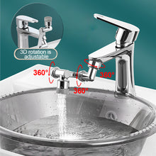 Load image into Gallery viewer, 1080° Rotation Dual Function Extender Faucet Aerator Plastic Tap Splash Filter Bubbler Nozzle Robotic Arm for Kitchen Washbasin
