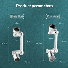 Load image into Gallery viewer, 1080° Rotation Dual Function Extender Faucet Aerator Plastic Tap Splash Filter Bubbler Nozzle Robotic Arm for Kitchen Washbasin
