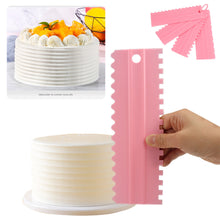 Load image into Gallery viewer, 4Pcs/set Cake Scraper Pattern Icing Comb DIY Baking Tools Cream Scraper Fondant Mousse Spatula Pastry Cake Decorating Tools
