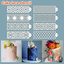 Load image into Gallery viewer, DIY Cake Drawing Lace Mold Cake Stencil Plastic Lace Cake Boder Stencils Template Cake Decorating Tool
