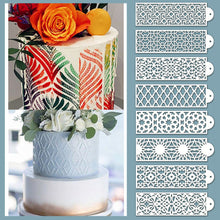 Load image into Gallery viewer, DIY Cake Drawing Lace Mold Cake Stencil Plastic Lace Cake Boder Stencils Template Cake Decorating Tool
