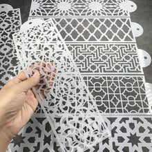 Load image into Gallery viewer, DIY Cake Drawing Lace Mold Cake Stencil Plastic Lace Cake Boder Stencils Template Cake Decorating Tool
