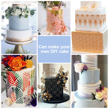 Load image into Gallery viewer, DIY Cake Drawing Lace Mold Cake Stencil Plastic Lace Cake Boder Stencils Template Cake Decorating Tool
