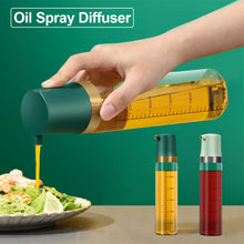 Load image into Gallery viewer, 330ml Air-controlled Oil Can Oil Bottle for Cooking BBQ Baking Grilling Roasting Frying Vinegar Barbecue Spray Bottle
