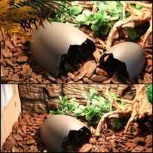Load image into Gallery viewer, Aquarium Decoration Reptile Hiding Cave Animal Pet Case Egg Shell Hideouts Decoration For Turtle Lizard Snake Reptile Amphibian Supplies
