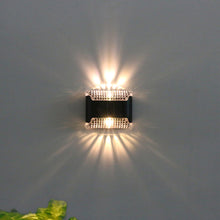 Load image into Gallery viewer, LED Solar Wall Lights Outdoor Waterproof Solar Led Light Outdoor Solar Wall Stair Light Patio Courtyard Street Landscape Garden Decor Wall Lamp
