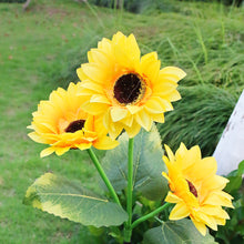 Load image into Gallery viewer, Solar Sunflowers Outside Garden Lawn Light IP65 Waterproof Solar Flowers Pathway Light for Patio Yard Wedding Holiday Decoration
