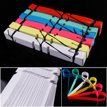 Load image into Gallery viewer, 100PCS Gardening Plant Nursery Hang Tag Plastic Identification Card Waterproof Ring Set Reusable Label Markers Garden Tool
