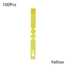 Load image into Gallery viewer, 100PCS Gardening Plant Nursery Hang Tag Plastic Identification Card Waterproof Ring Set Reusable Label Markers Garden Tool

