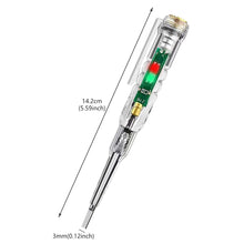 Load image into Gallery viewer, Electrical Tester Pen Induced Voltage Responsive Tester Screwdriver Tool Probe Indicator Light Test Pencil
