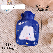 Load image into Gallery viewer, Lovely Cartoon Mini Hot Water Bottle Bag Warm Belly Warmer Filled Mini Explosion-proof Portable Winter Reusable Hand Warmer
