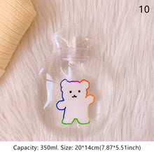 Load image into Gallery viewer, Lovely Cartoon Mini Transparent Hot Water Bottle Bag Girl Warm Belly Warmer Filled Mini Explosion-proof Portable Winter Reusable Hand Warmer
