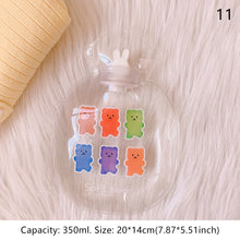 Load image into Gallery viewer, Lovely Cartoon Mini Transparent Hot Water Bottle Bag Girl Warm Belly Warmer Filled Mini Explosion-proof Portable Winter Reusable Hand Warmer
