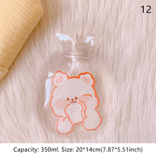 Load image into Gallery viewer, Lovely Cartoon Mini Transparent Hot Water Bottle Bag Girl Warm Belly Warmer Filled Mini Explosion-proof Portable Winter Reusable Hand Warmer
