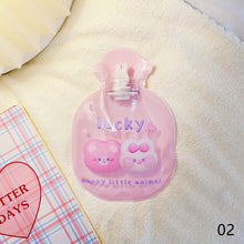 Load image into Gallery viewer, Lovely Cartoon Mini Transparent Hot Water Bottle Bag Girl Warm Belly Warmer Filled Mini Explosion-proof Portable Winter Reusable Hand Warmer
