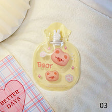 Load image into Gallery viewer, Lovely Cartoon Mini Transparent Hot Water Bottle Bag Girl Warm Belly Warmer Filled Mini Explosion-proof Portable Winter Reusable Hand Warmer
