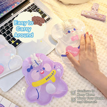 Load image into Gallery viewer, Lovely Cartoon Mini Transparent Hot Water Bottle Bag Girl Warm Belly Warmer Filled Mini Explosion-proof Portable Winter Reusable Hand Warmer
