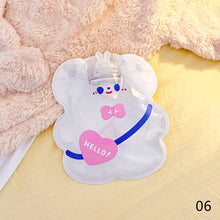 Load image into Gallery viewer, Lovely Cartoon Mini Transparent Hot Water Bottle Bag Girl Warm Belly Warmer Filled Mini Explosion-proof Portable Winter Reusable Hand Warmer
