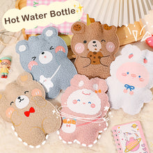Load image into Gallery viewer, Cartoon Plush Bear Mini Hot Water Bottle Bag Girl Warm Belly Warmer Filled Mini Explosion-proof Portable Winter Reusable Hand Warmer
