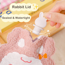 Load image into Gallery viewer, Cartoon Plush Bear Mini Hot Water Bottle Bag Girl Warm Belly Warmer Filled Mini Explosion-proof Portable Winter Reusable Hand Warmer
