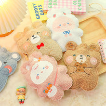 Load image into Gallery viewer, Cartoon Plush Bear Mini Hot Water Bottle Bag Girl Warm Belly Warmer Filled Mini Explosion-proof Portable Winter Reusable Hand Warmer
