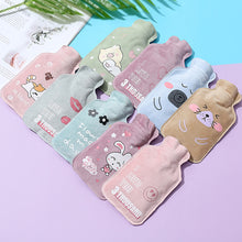 Load image into Gallery viewer, Cartoon Mini Hot Water Bottle Bag Girl Warm Belly Warmer Filled Mini Explosion-proof Portable Winter Reusable Hand Warmer
