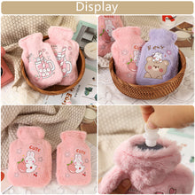 Load image into Gallery viewer, Cartoon Warm Hot Water Bottle Bag Girl Warm Belly Warmer Filled Mini Explosion-proof Portable Winter Reusable Hand Warmer
