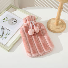 Load image into Gallery viewer, 2L Winter Protective Case Removable Plush Hot Water Bottle Cover Cold-proof Warm Faux Fur Fleece Cover Heat Preservation Covers
