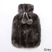 Load image into Gallery viewer, 2L Winter Protective Case Removable Plush Hot Water Bottle Cover Cold-proof Warm Faux Fur Fleece Cover Heat Preservation Covers
