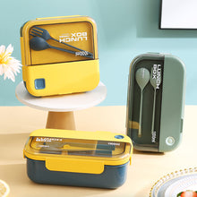 Load image into Gallery viewer, Microwave Lunch Box Compartment Bento Box Food Storage Container Portable Food Box with Cutlery
