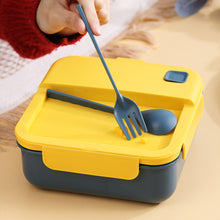Load image into Gallery viewer, Microwave Lunch Box Compartment Bento Box Food Storage Container Portable Food Box with Cutlery
