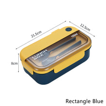 Load image into Gallery viewer, Microwave Lunch Box Compartment Bento Box Food Storage Container Portable Food Box with Cutlery
