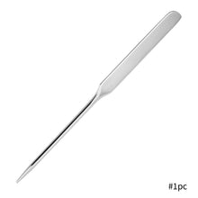 Load image into Gallery viewer, Stainless Steel Dual Heads Makeup Toner Makeup Tools Spatula Mixing Stick Foundation Cream Mixing Tool Art Nail Color Mixing
