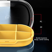 Load image into Gallery viewer, Waterproof 4/6 Grid Sealed Portable Medicine Box Transparent Medicine Multi-functional Subpackage Medicine Box Storage Box
