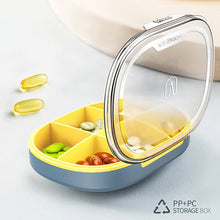 Load image into Gallery viewer, Waterproof 4/6 Grid Sealed Portable Medicine Box Transparent Medicine Multi-functional Subpackage Medicine Box Storage Box
