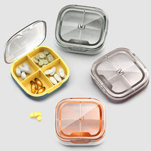 Load image into Gallery viewer, Waterproof 4/6 Grid Sealed Portable Medicine Box Transparent Medicine Multi-functional Subpackage Medicine Box Storage Box
