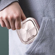 Load image into Gallery viewer, Waterproof 4/6 Grid Sealed Portable Medicine Box Transparent Medicine Multi-functional Subpackage Medicine Box Storage Box
