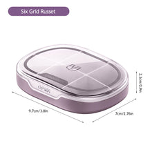 Load image into Gallery viewer, Waterproof 4/6 Grid Sealed Portable Medicine Box Transparent Medicine Multi-functional Subpackage Medicine Box Storage Box

