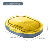 Load image into Gallery viewer, Waterproof 4/6 Grid Sealed Portable Medicine Box Transparent Medicine Multi-functional Subpackage Medicine Box Storage Box
