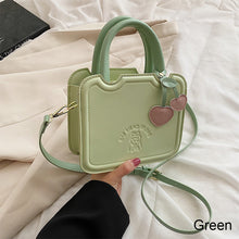 Load image into Gallery viewer, Women Versatile Messenger Bag Niche Fashion Portable Biscuit Bag PU Leather 4 Colors Handbag Shoulder Bag
