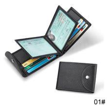 Load image into Gallery viewer, Male Large Capacity Portable Card Bag Cowhide Wallet Multi Card Wallet Bus Card Credit Card Bank Card Holder
