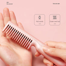 Load image into Gallery viewer, Portable USB Interface Straight Hair Comb Constant Temperature Multi-function Hair Straightener Dual-purpose Curling Iron Hair Style Tool
